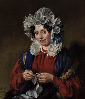 KS 210
<br/>
Portret van een onbekende vrouw
<br/>
<em>Corbet, Philip (1801-1877)</em>